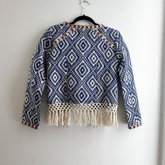 REVOLVE x Tularosa Santa Fe Fringe Jacket in Diamondback Multi - Picture 6 of 11